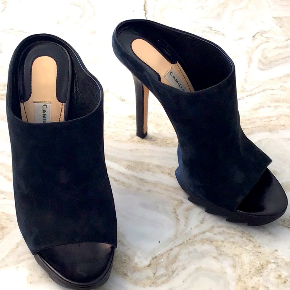 Camilla Skovgaard black suede 5 inch heals